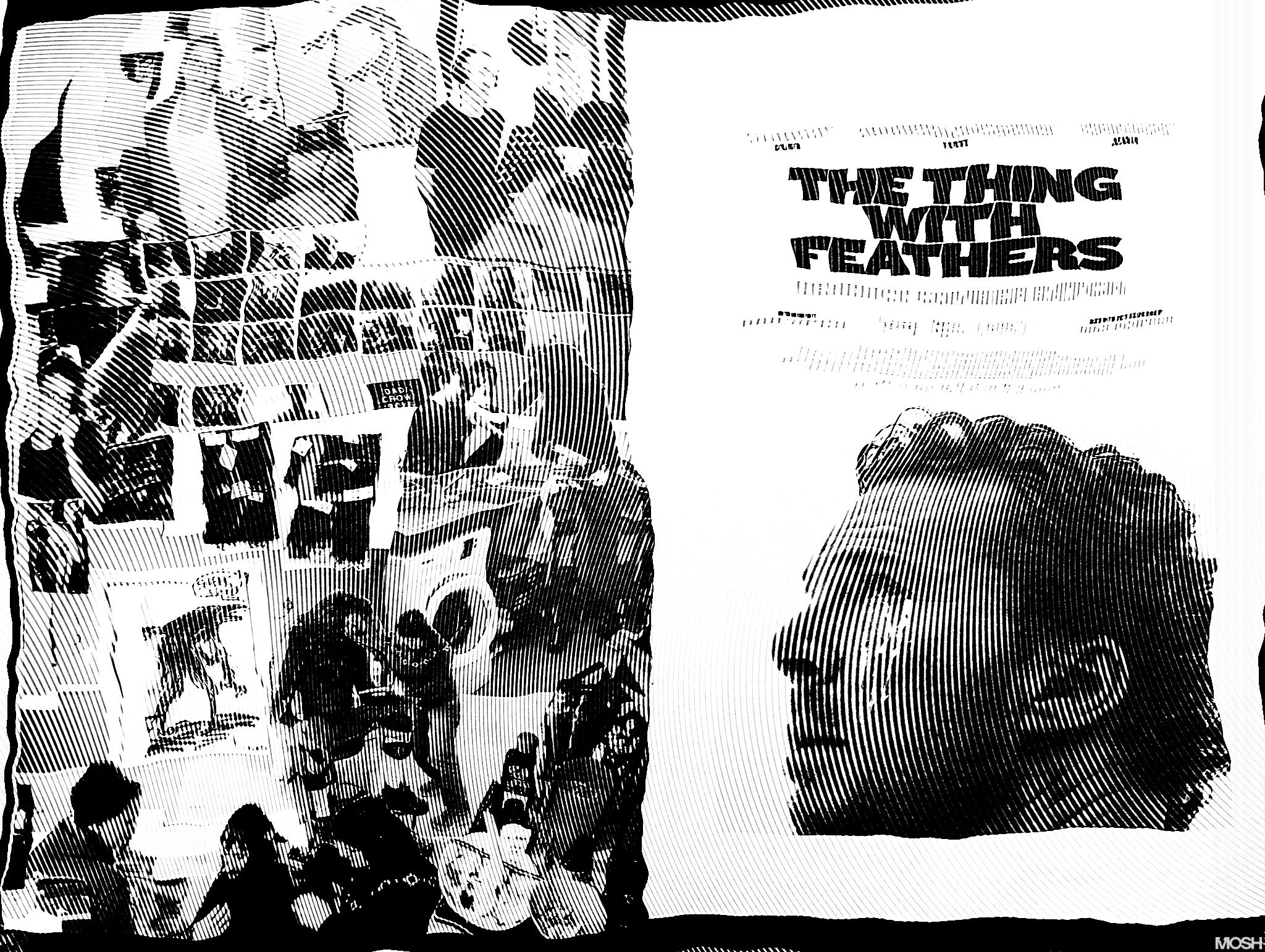 the thing with feathers.