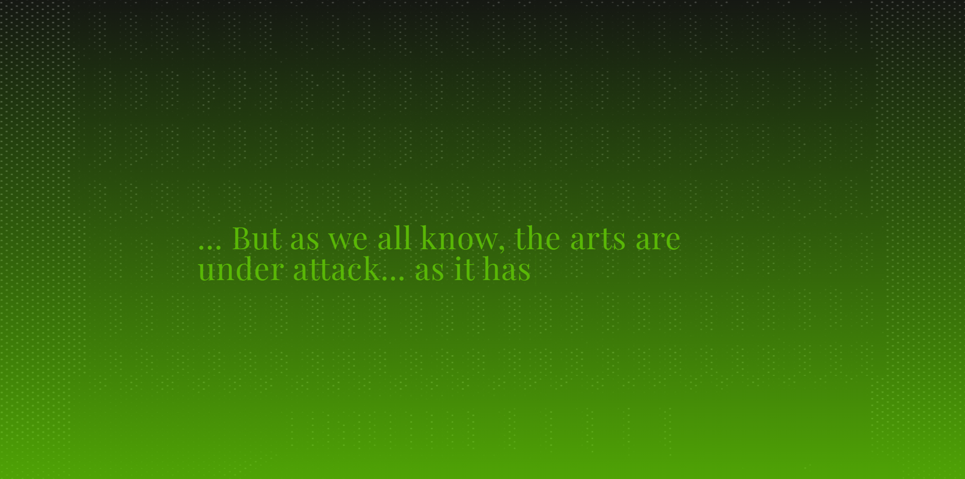 Eulogy for the Art School.